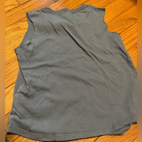 art class Girls S 6/6X Tank Top BOSTON Slate Blue Raw-Edge Cut-Off Sleeves - Picture 5 of 10